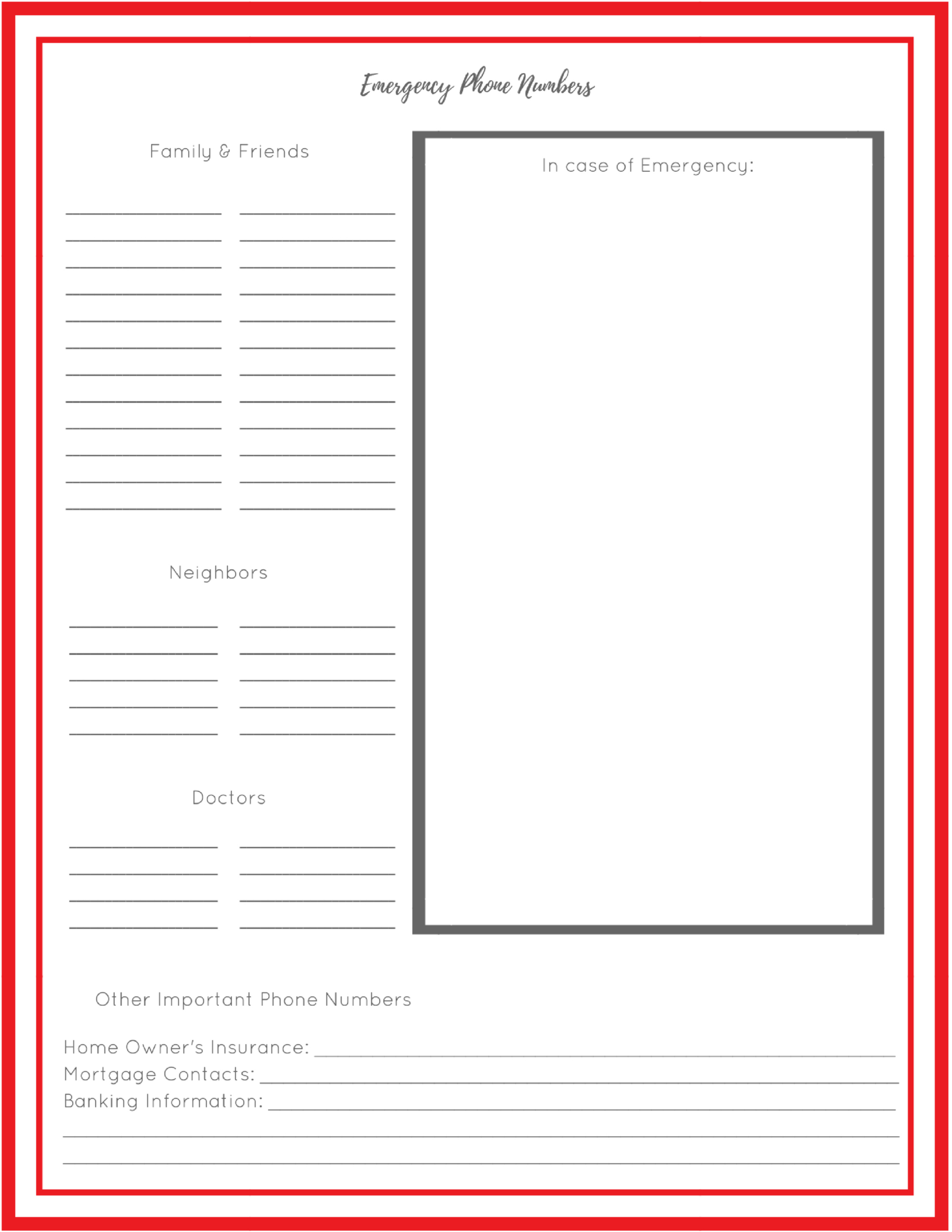 How To Build An Emergency Grab & Go Binder + Free Printables within Free Emergency Binder Printables