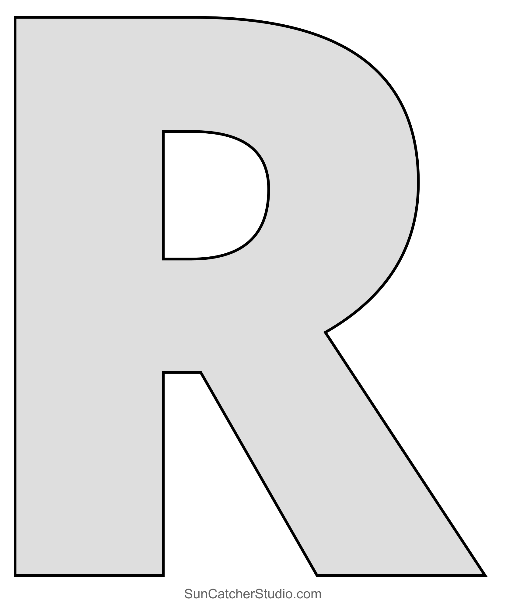 Large Letter Stencils (Printable Alphabet Lettering Font) – Free with Free Printable Letter Stencils Large