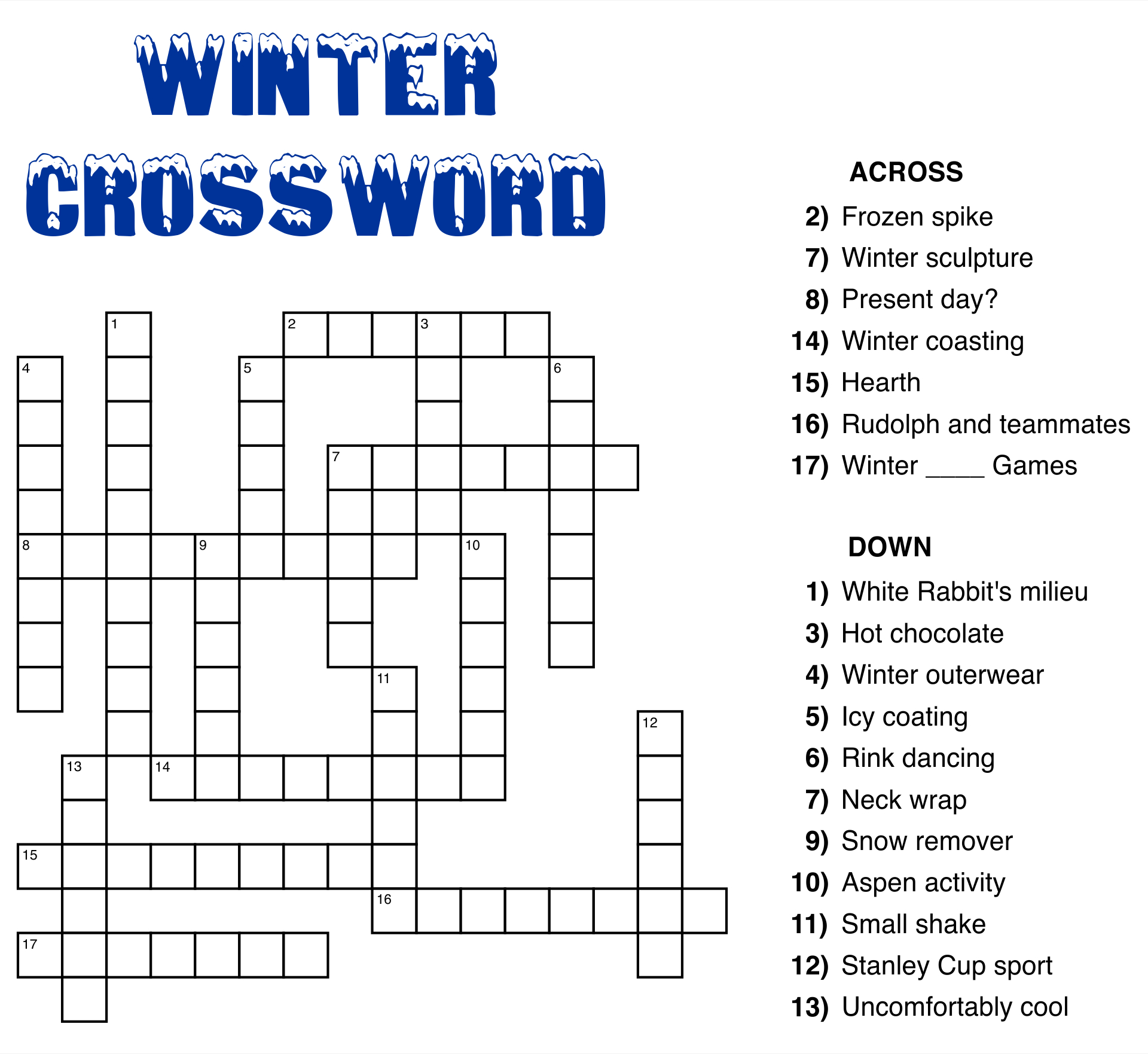 Large Print Easy Crossword Puzzles - 10 Free Pdf Printables within Large Printable Crossword Puzzles Free