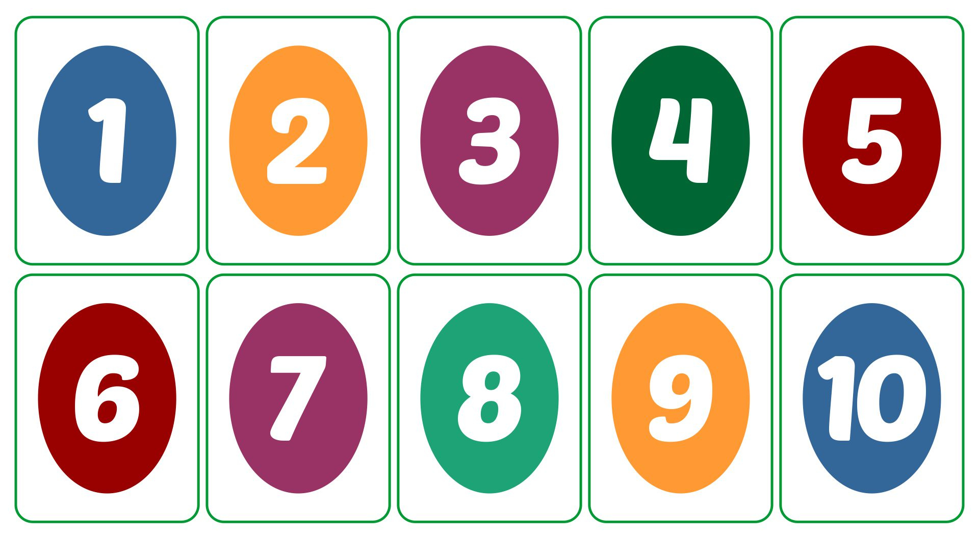 Large Printable Numbers - Printable Bingo Cards regarding Printable Numbers 1-10