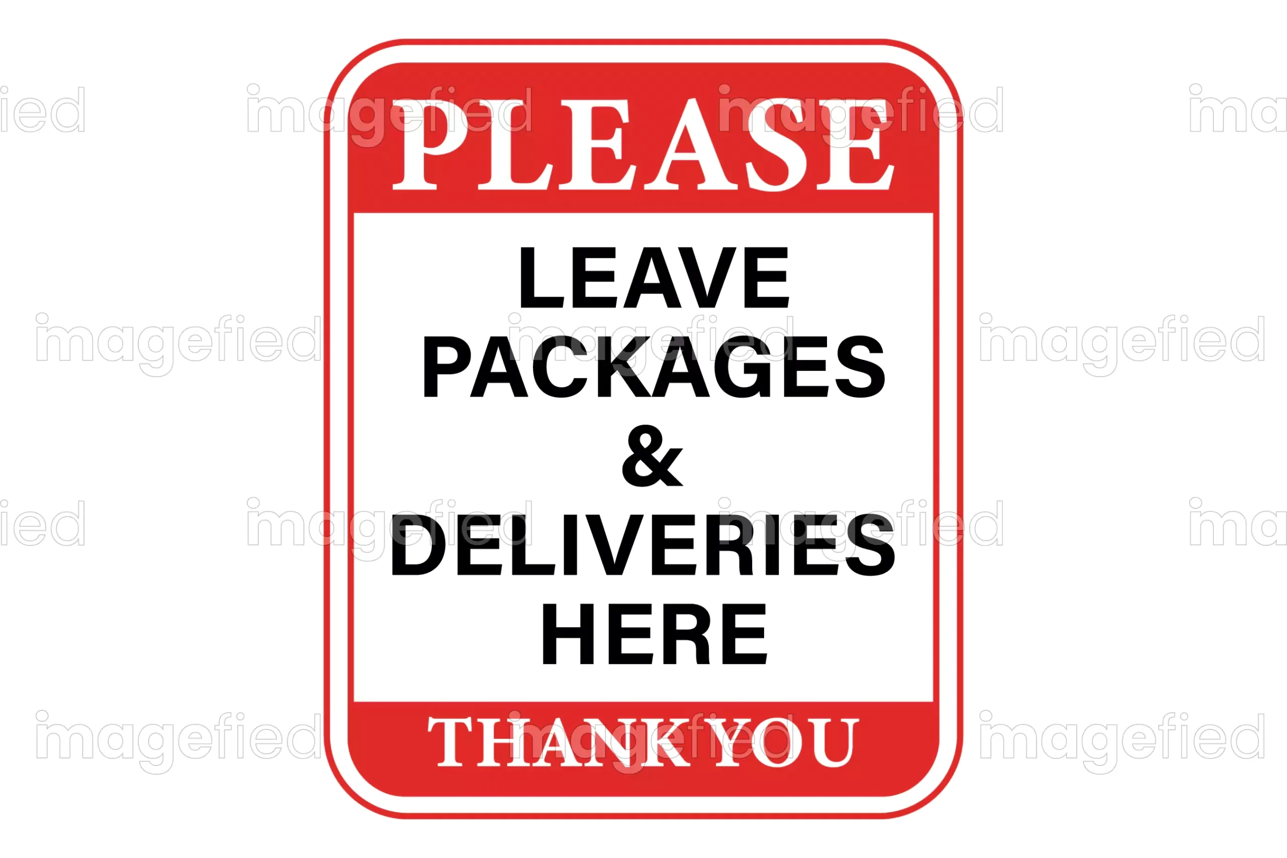 Leave Packages Here Sign Stickers Labels, "Please Leave Packages And Deliveries Here, Thank You" pertaining to Please Leave Packages Here Sign Printable Free