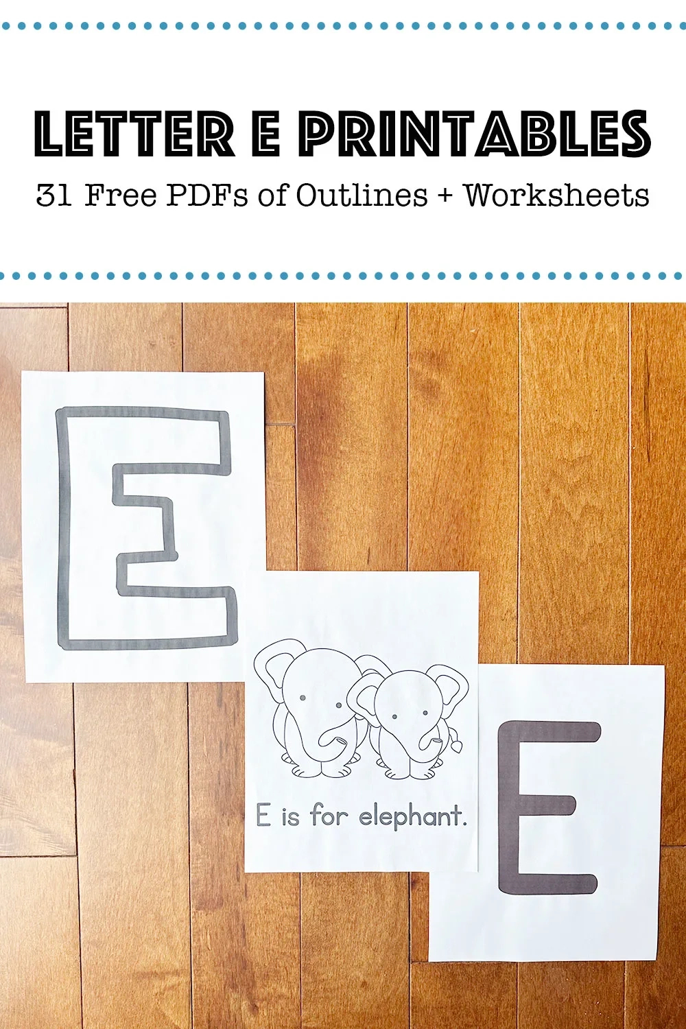 Letter E Printable | Free Pdfs And Worksheets – Mary Martha Mama throughout Brown E'S Printable Free