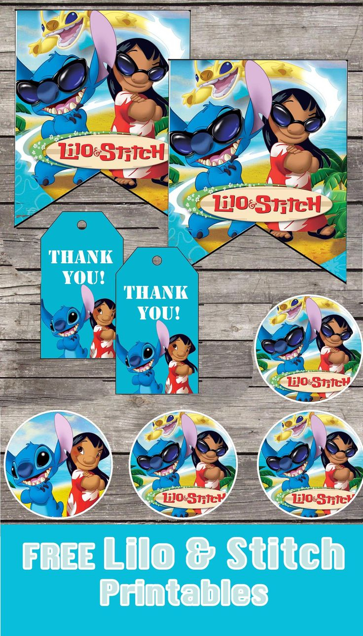 Lilo And Stitch Birthday Party Printable Files throughout Lilo And Stitch Party Printables Free
