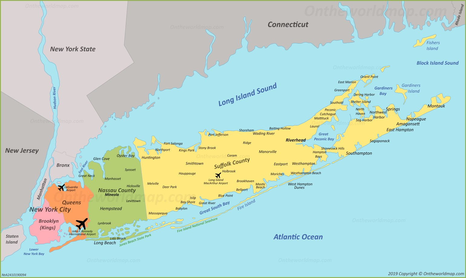 Long Island Map | New York, Usa | Map Of Long Island with regard to Printable Map of Long Island Ny