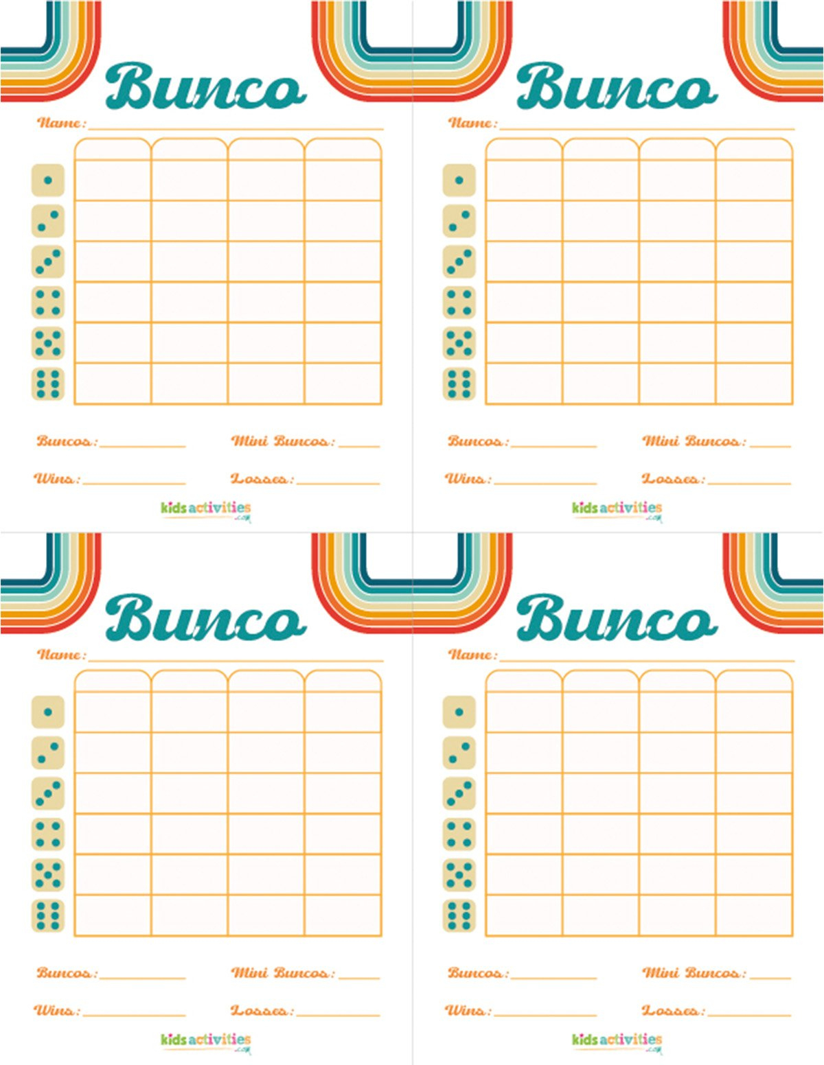 Make A Bunco Party Box With Free Printable Bunco Score Sheets with regard to Free Printable Bunco Score Sheets Free Download