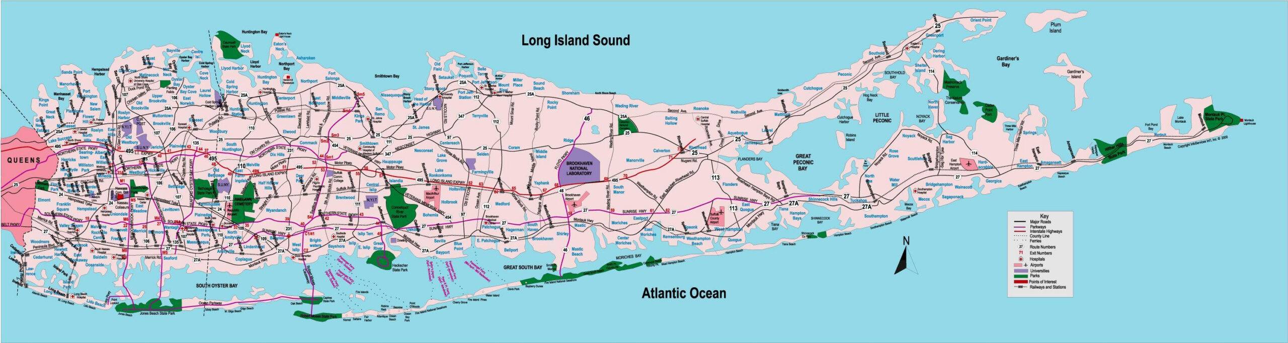 Map Of Long Island: Offline Map And Detailed Map Of Long Island City for Printable Map Of Long Island Ny