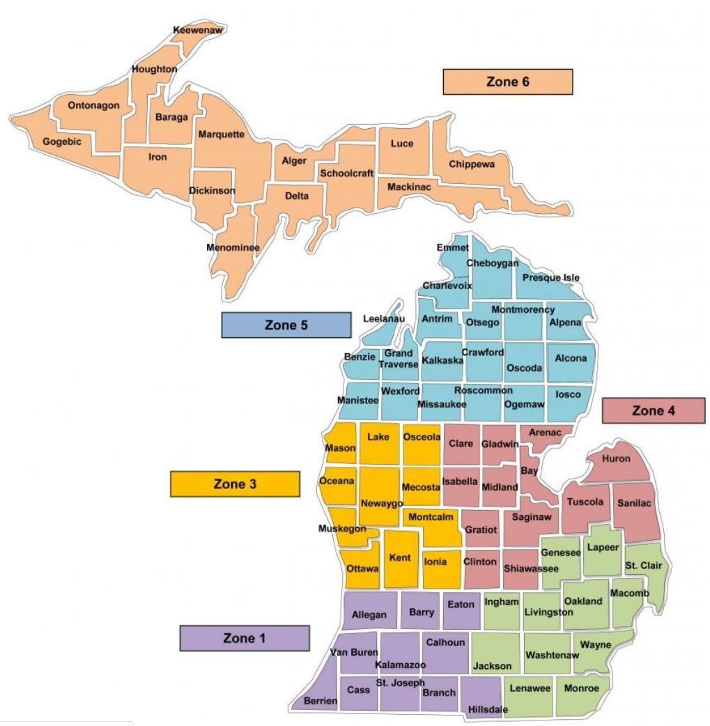 Maps To Print And Play With within Printable County Map of Michigan