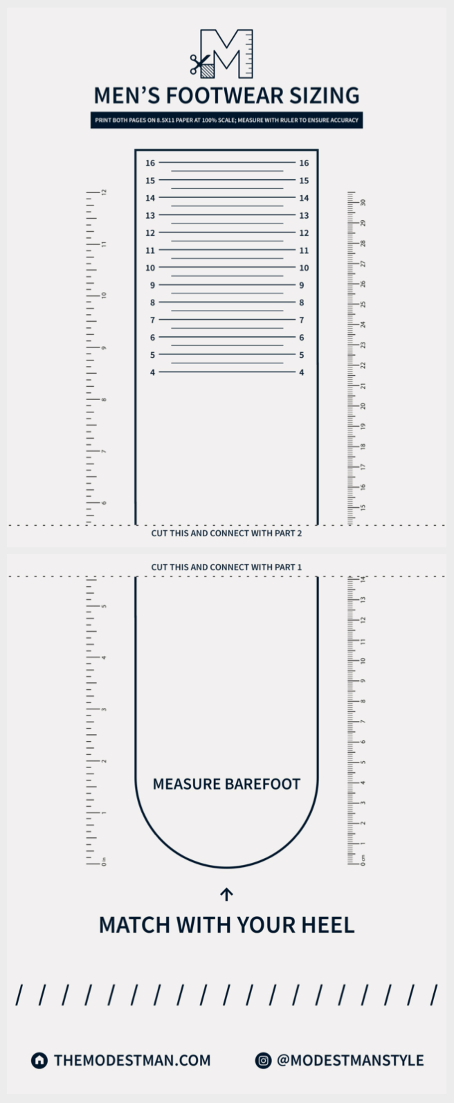 Men'S Foot Measurement Chart Printable European Men'S Shoe for Printable Foot Size Chart Mens