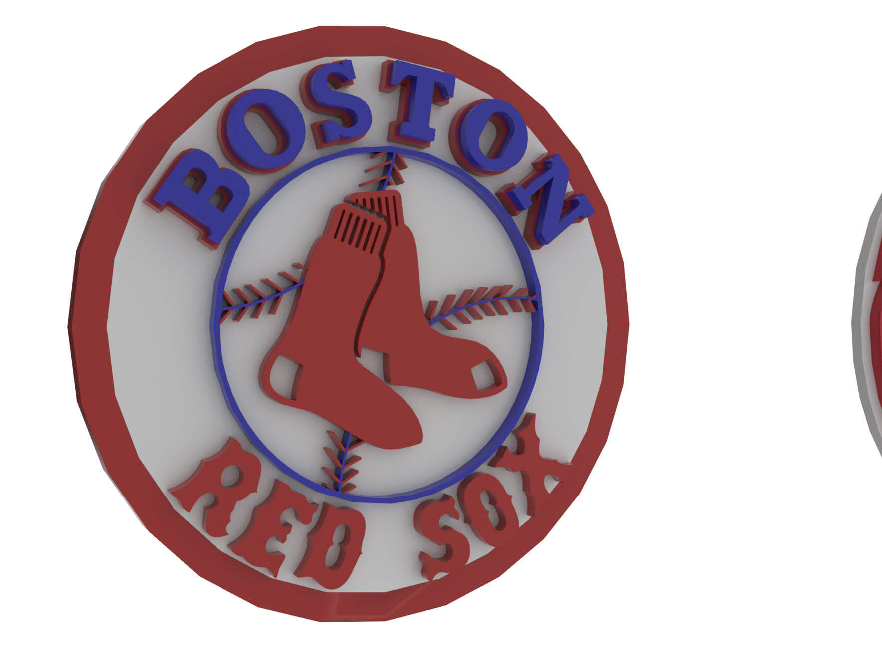 Mlb Boston Red Sox Keychan Logo Printable - 3D Modeldanyelon with regard to Printable Boston Red Sox Logo