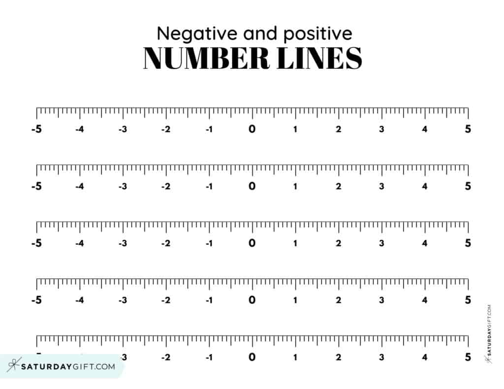 Negative And Positive Number Line - 19 Free Printable Blank Worksheets in Printable Number Line With Negative Numbers