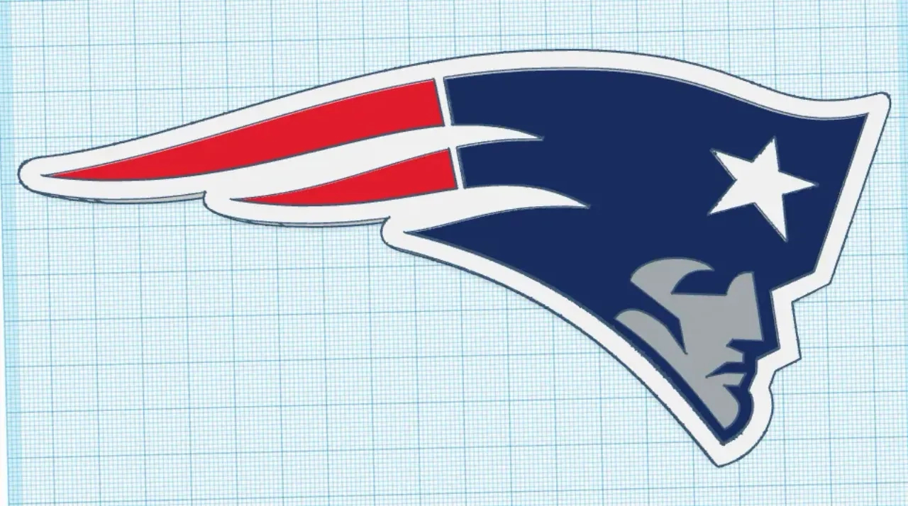 New England Patriots Logo Von Ar3Dprints | Kostenloses Stl-Modell regarding Printable New England Patriots Logo