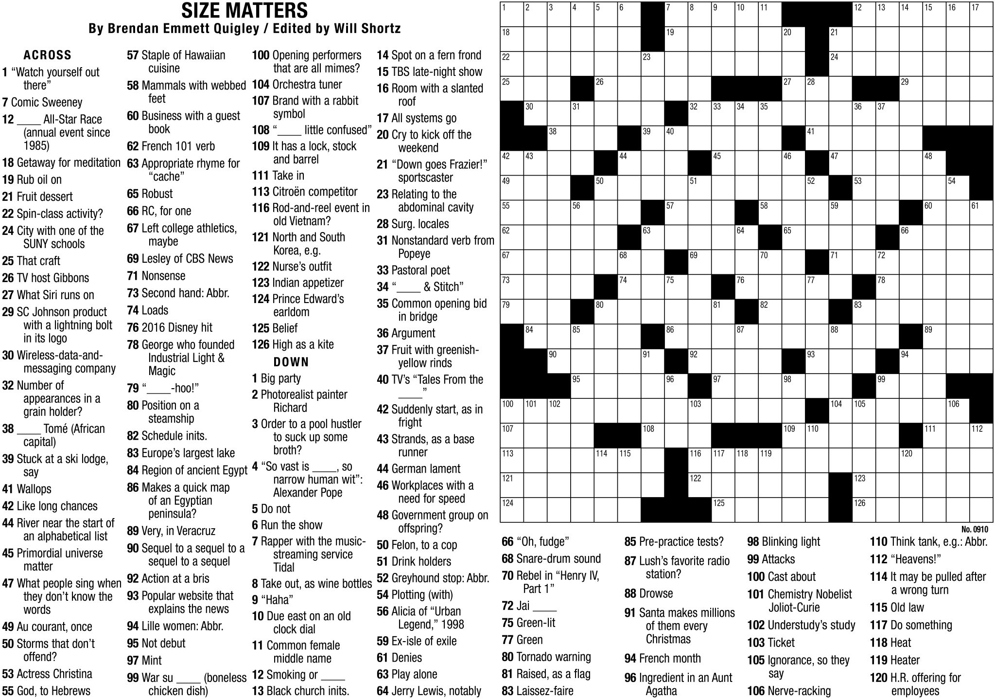 New York Times Crossword Puzzle with New York Times Crossword Puzzle Printable Sunday