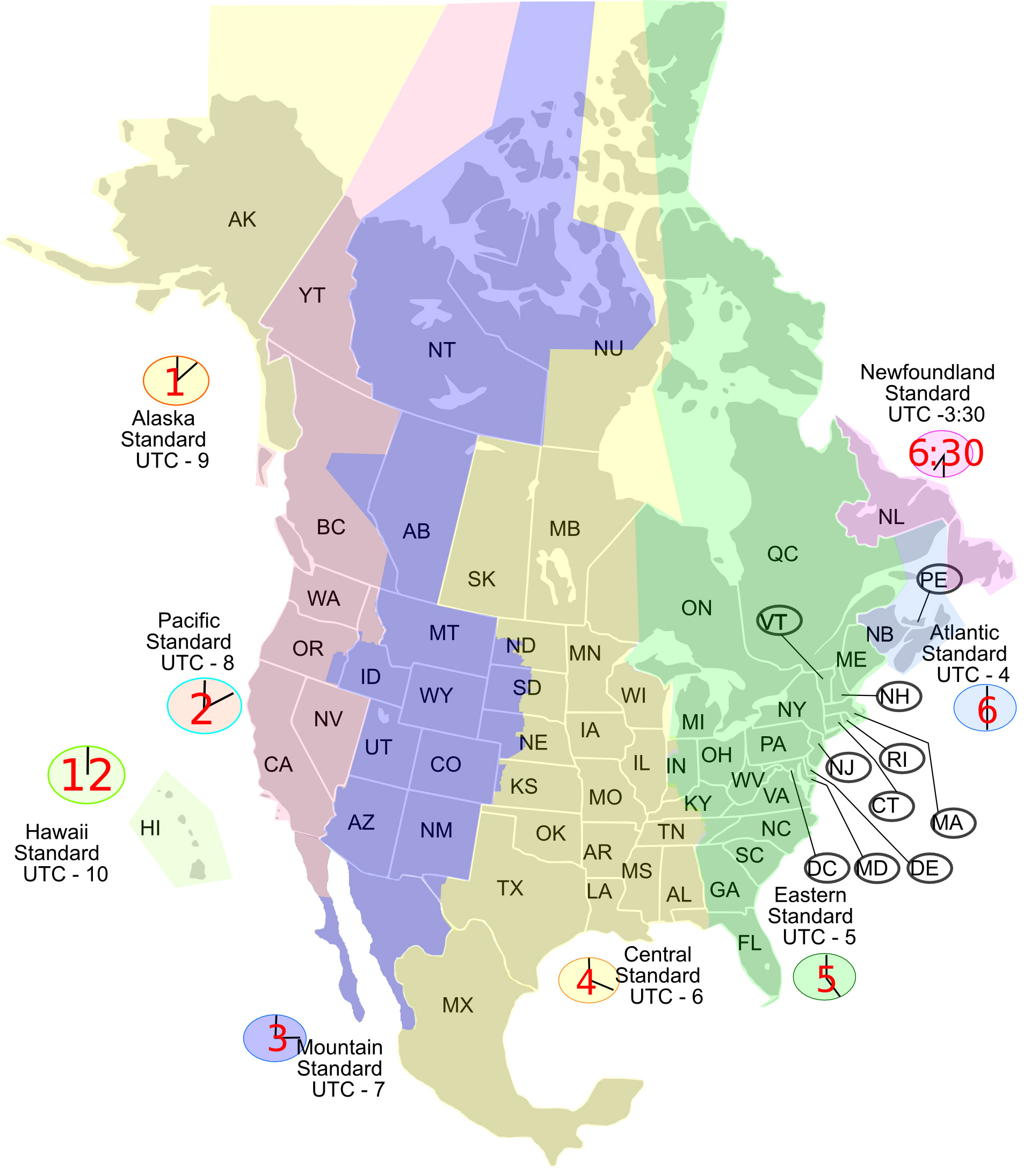 North America Time Zone Map - Gis Geography intended for Printable Time Zone Map Usa