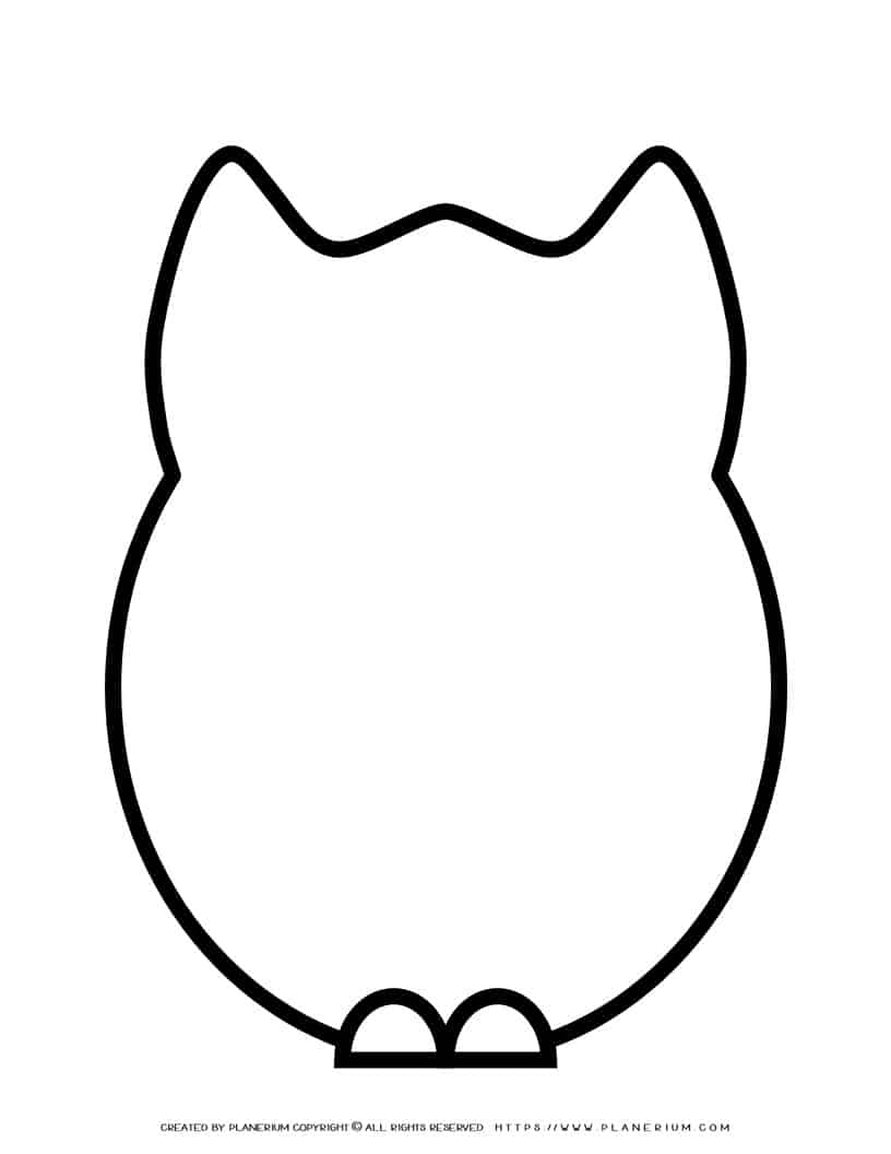 Owl Outline Templates: Easy Prints For Kids' Crafts pertaining to Printable Template of an Owl
