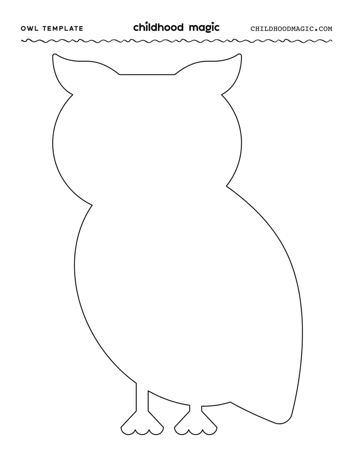 Owl Template - Childhood Magic with Printable Template Of An Owl