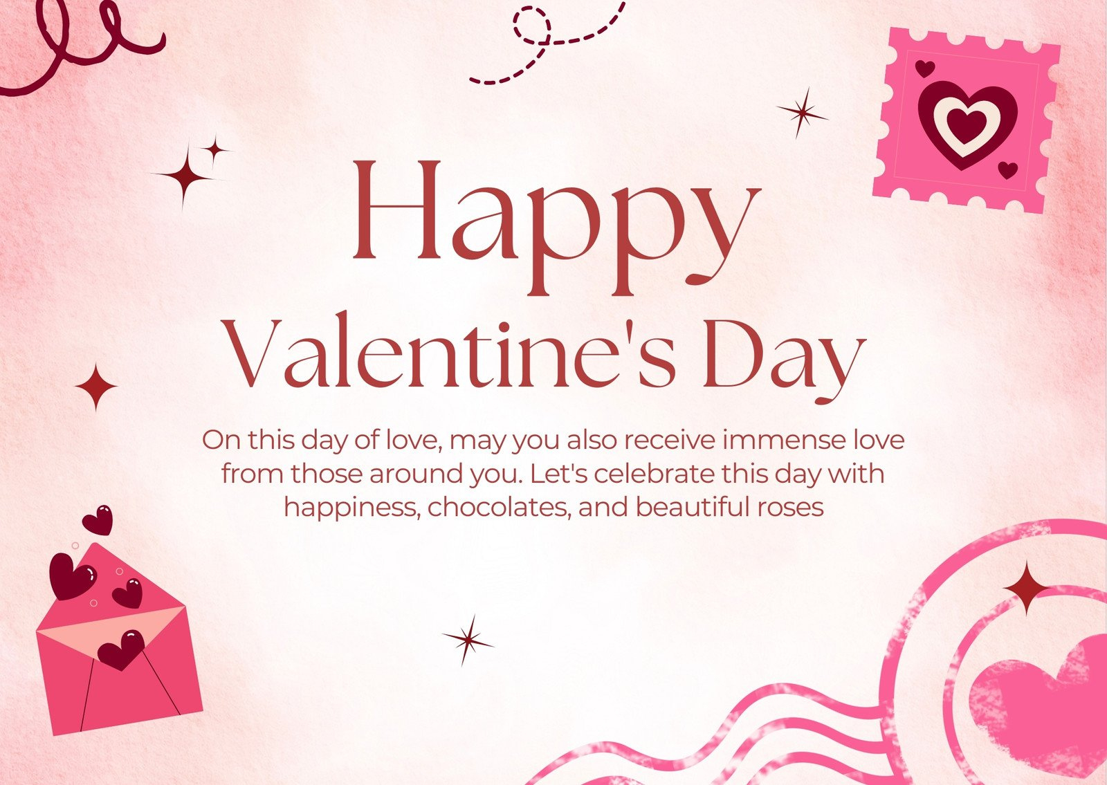 Page 14 - Free Custom Printable Valentine'S Day Card Templates | Canva for Free Valentine'S Day Cards Printable