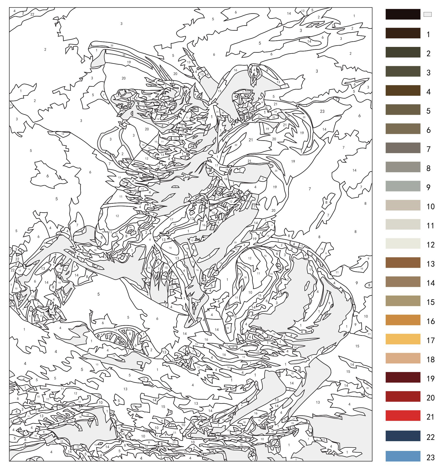 Paintnumber Free Printable pertaining to Free Printable Paint By Number