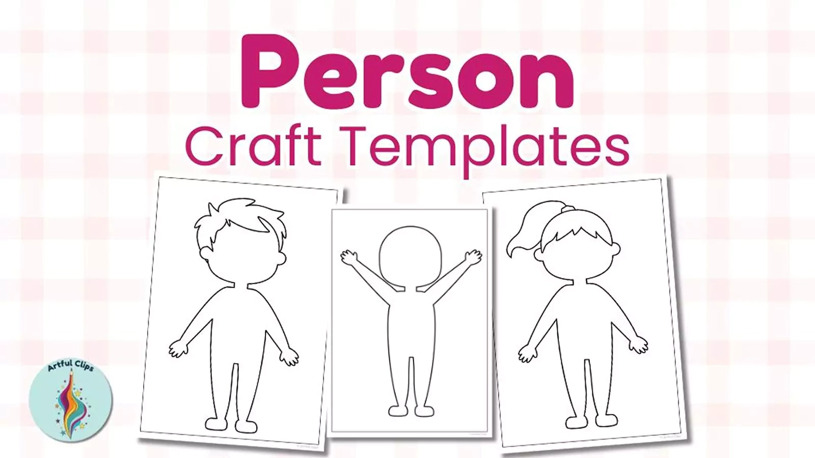 Person Outline Set - Free, Blank, Black And White Templates inside Printable Outline Of A Body