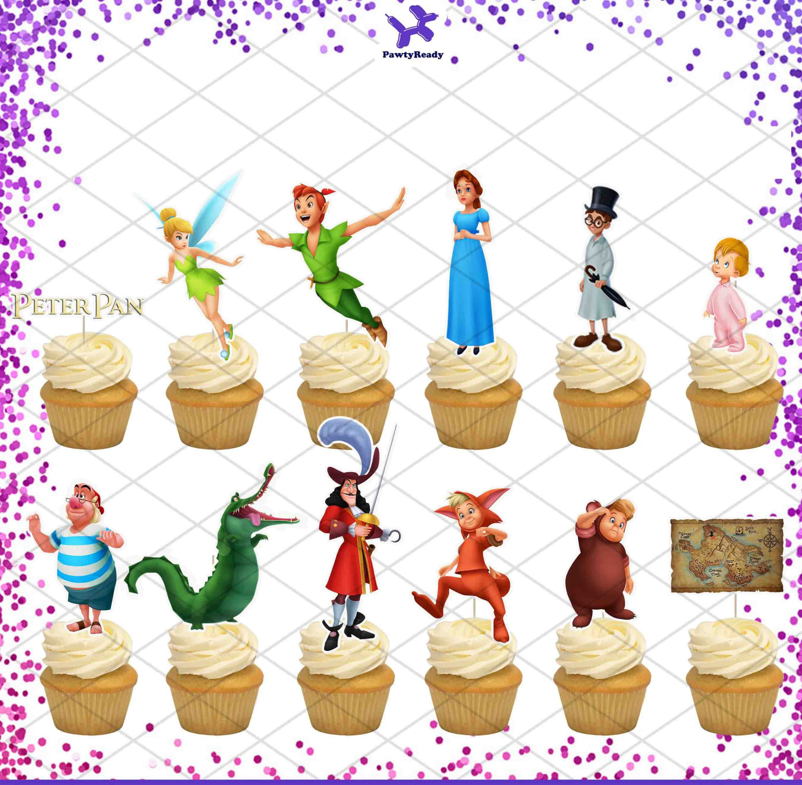 Peter Pan Cake Topper Svg - Etsy inside Peter Pan Cake Topper Printable