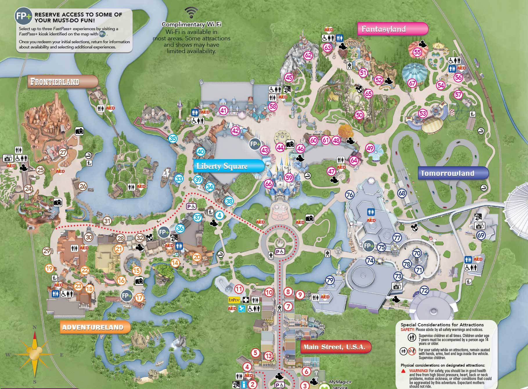 Photos - New Magic Kingdom Guide Map Shows Changes To The Hub Area with regard to Disney World Magic Kingdom Printable Map