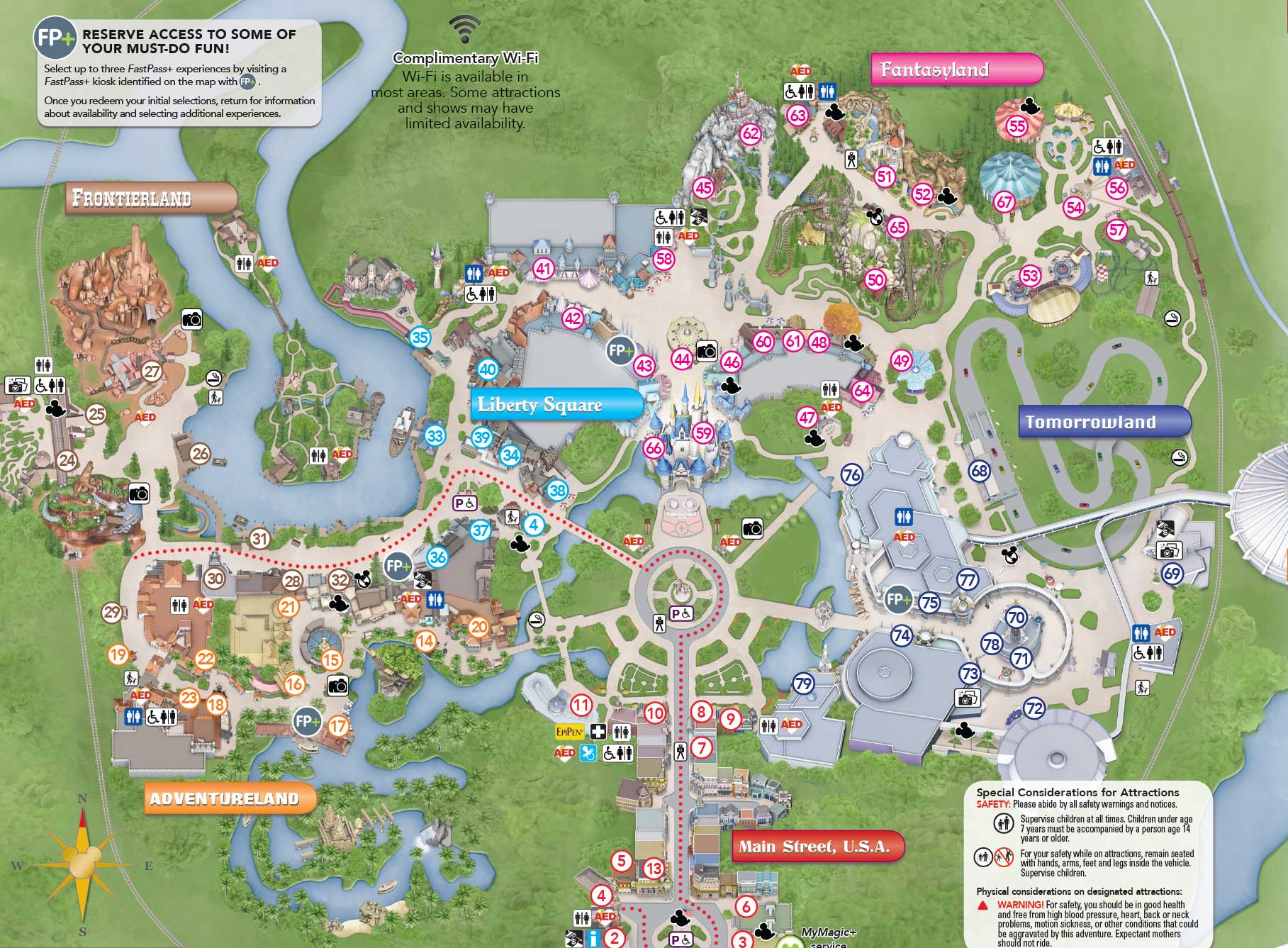 Photos - New Magic Kingdom Guide Map Shows Changes To The Hub Area with regard to Map Of Magic Kingdom Printable