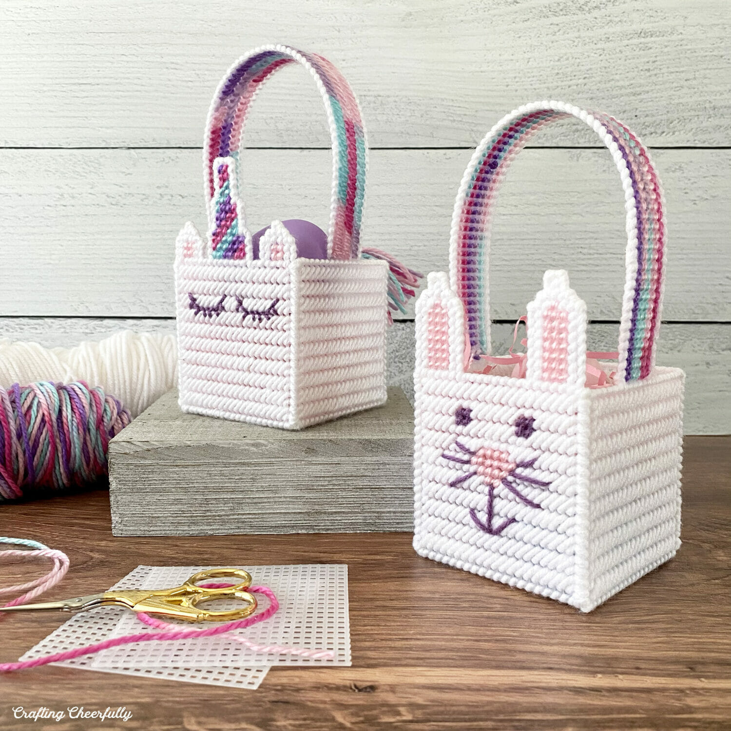Plastic Canvas Easter Baskets - Crafting Cheerfully throughout Easy Free Printable Plastic Canvas Patterns
