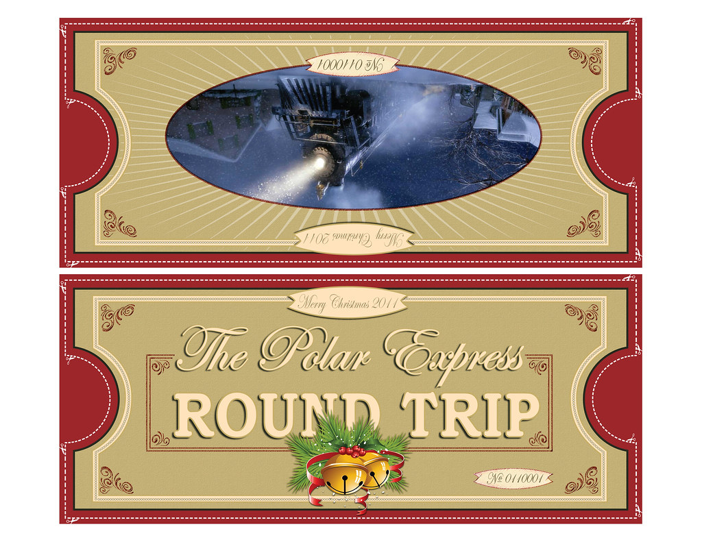 Polar Express Tickets Fold 8.5X11 | Free Printable Polar Exp… | Flickr inside Polar Express Free Printable Tickets