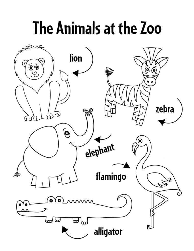 Preschool Zoo Theme Lesson Plan With Free Zoo Printables! The inside Printable Pictures of Zoo Animals