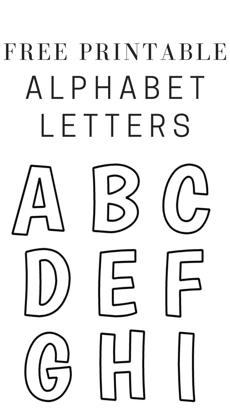 Printable Free Alphabet Templates with regard to Free Printable Letters Of The Alphabet