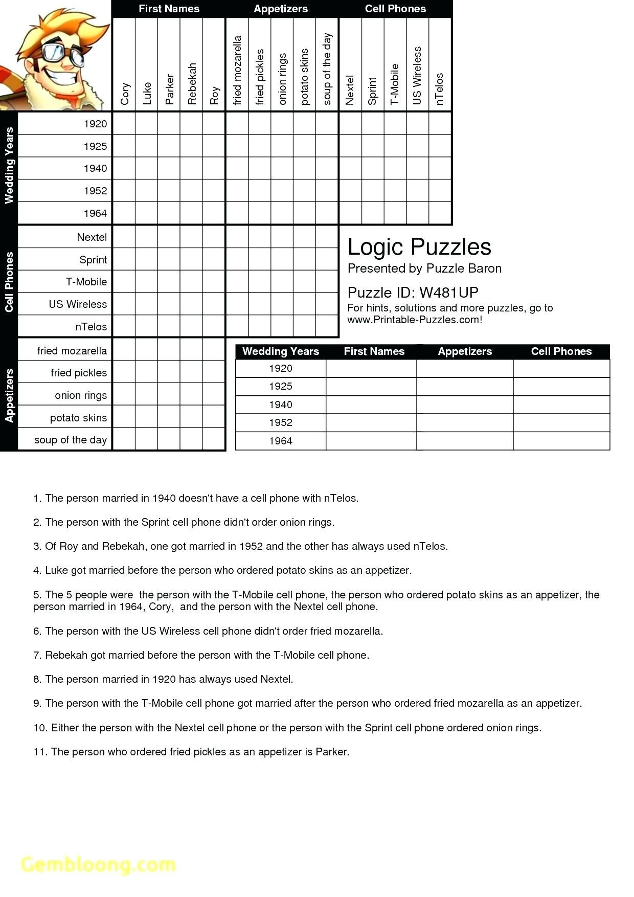 Printable Logic Puzzle Grid Blank - Printable Crossword Puzzles within Printable Logic Puzzles with Grids