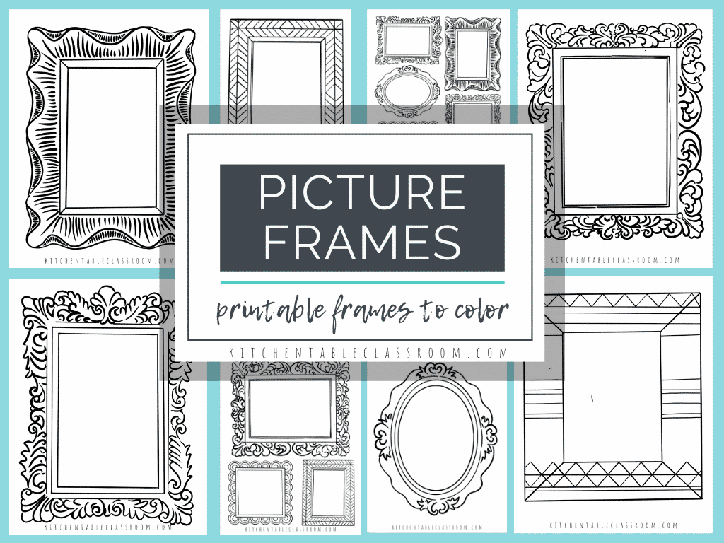 Printable Picture Frame Drawing Prompts - The Kitchen Table Classroom throughout Picture Frame Template Printable