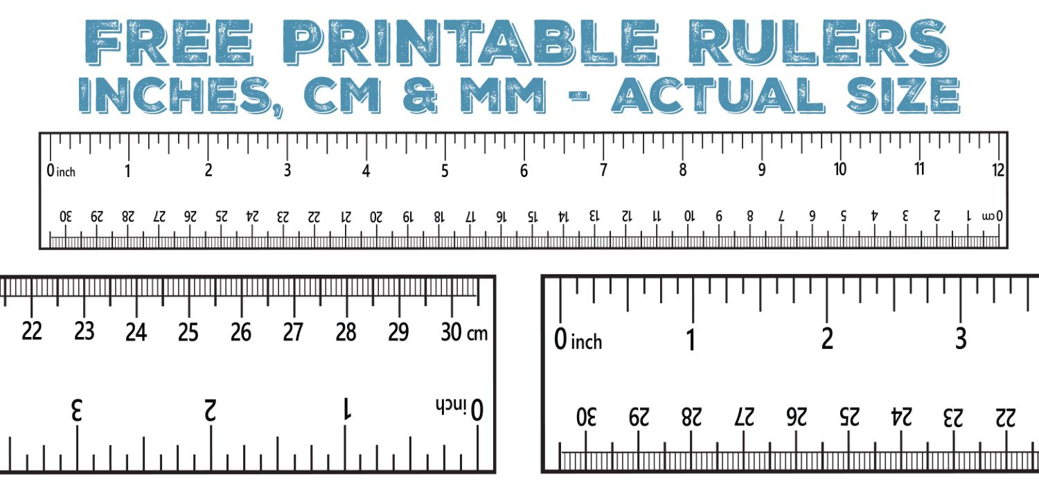 Printable Ruler - Free Accurate Ruler Inches, Cm, Mm - World Of in Cm Ruler Actual Size Printable