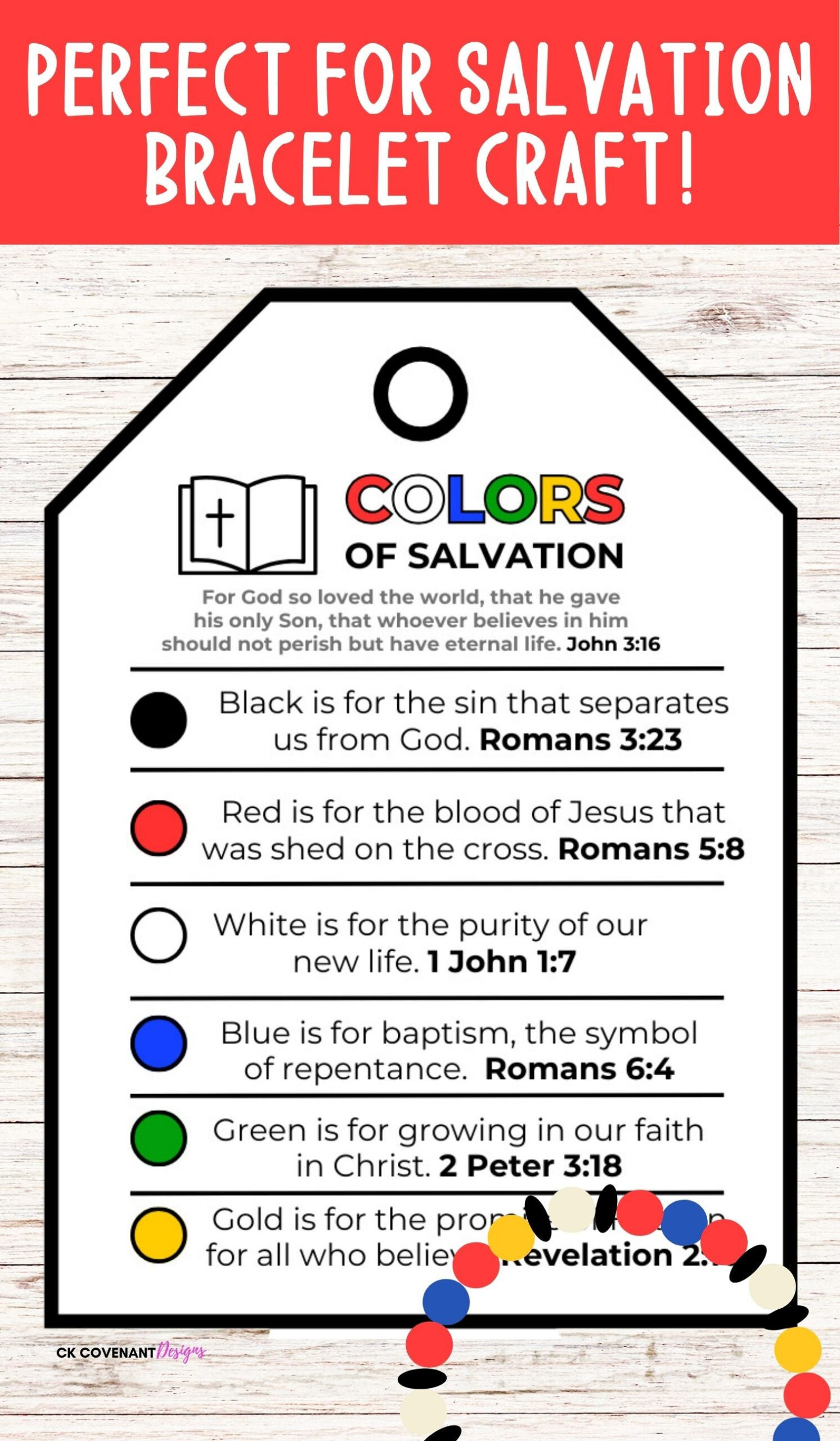 Printable Salvation Bracelet Salvation Color Bracelet New Arrivals in Free Printable Salvation Bracelet Cards