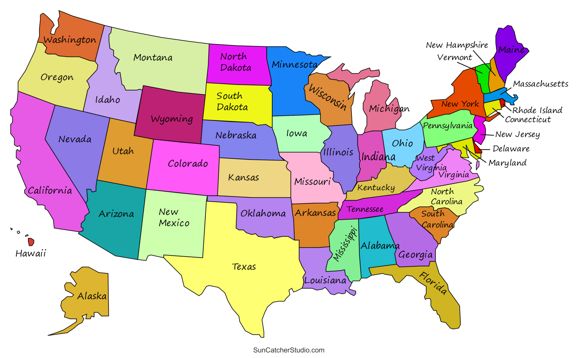 Printable Us Maps With States (Usa, United States, America) – Diy within Map Of The United States Of America Printable