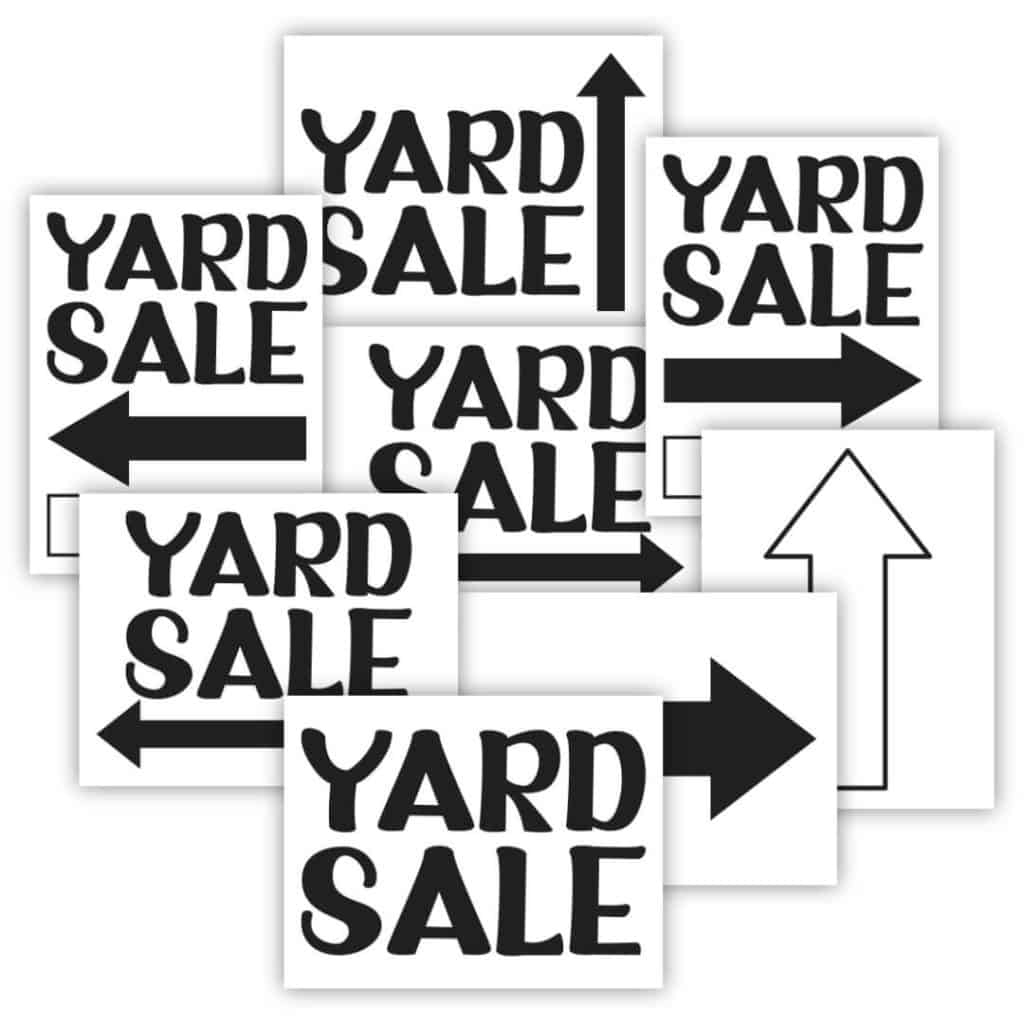 Printable Yard Sale Signs - Sunshine And Rainy Days pertaining to Free Printable Yard Sale Signs