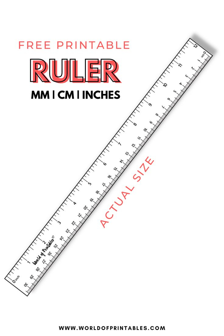 Ruler Measurements Printable regarding Cm Ruler Actual Size Printable