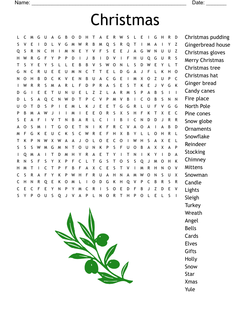 Santa'S Workshop - Hard Word Search - Wordmint with Christmas Word Search Printable For Adults