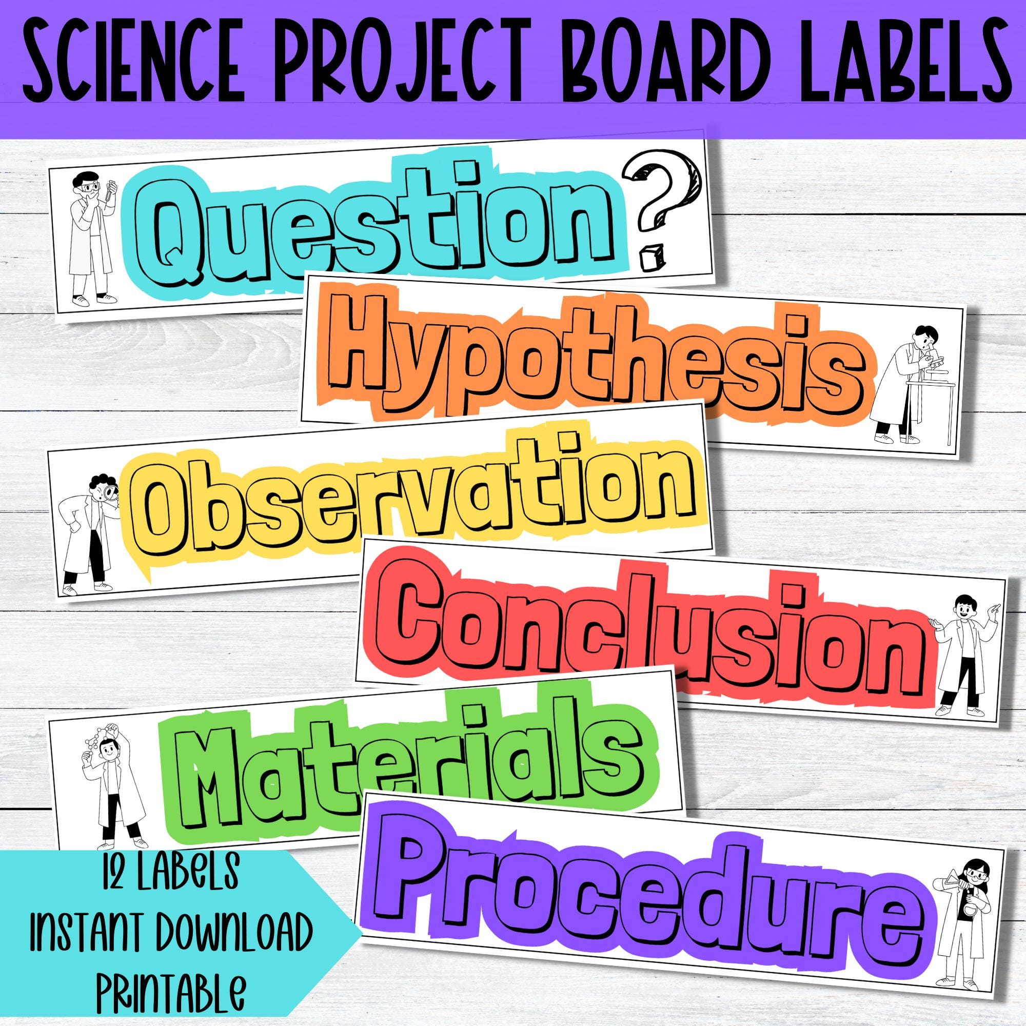 Science Fair Labels Printable Science Project Label School Project pertaining to Printable Science Fair Project Labels