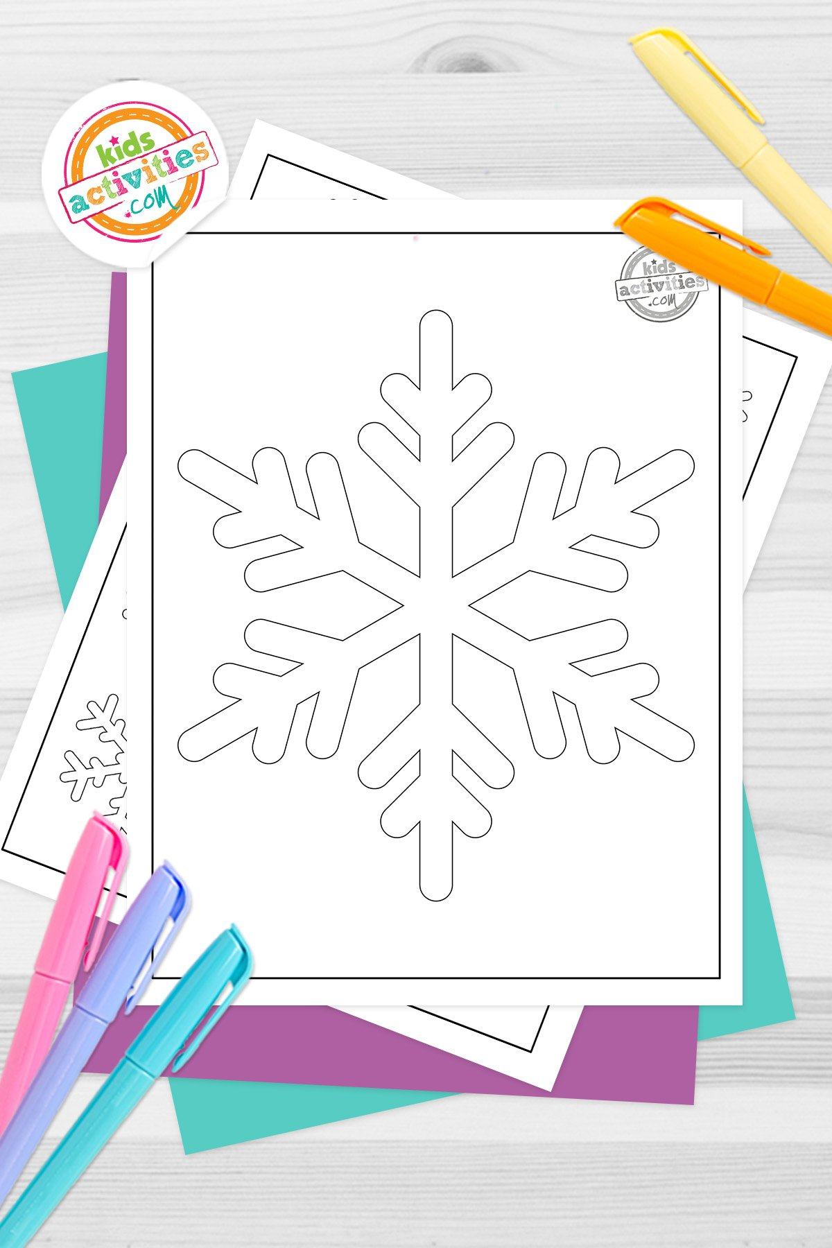 Snowflake Template For Many Snowflake Crafts! | Kids Activities Blog with Printable Snowflake Template For Kindergarten