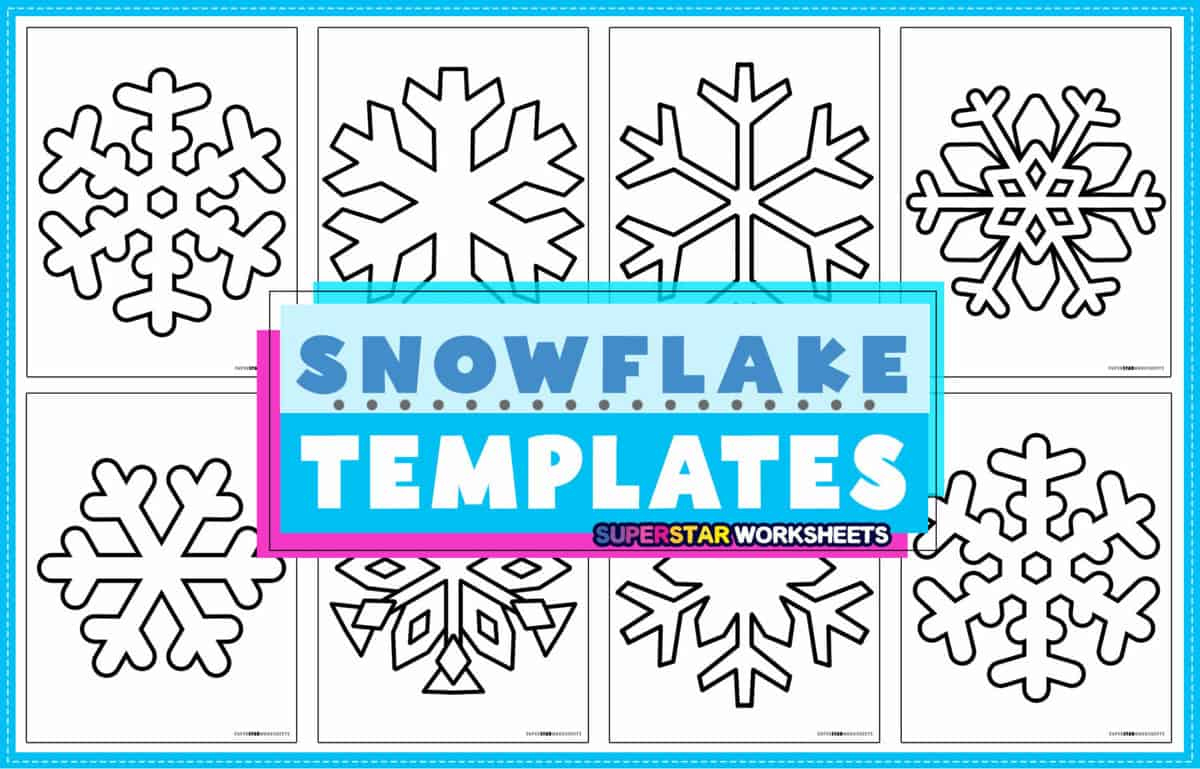 Snowflake Templates (Free Printables) - Superstar Worksheets with regard to Printable Snowflake Template For Kindergarten