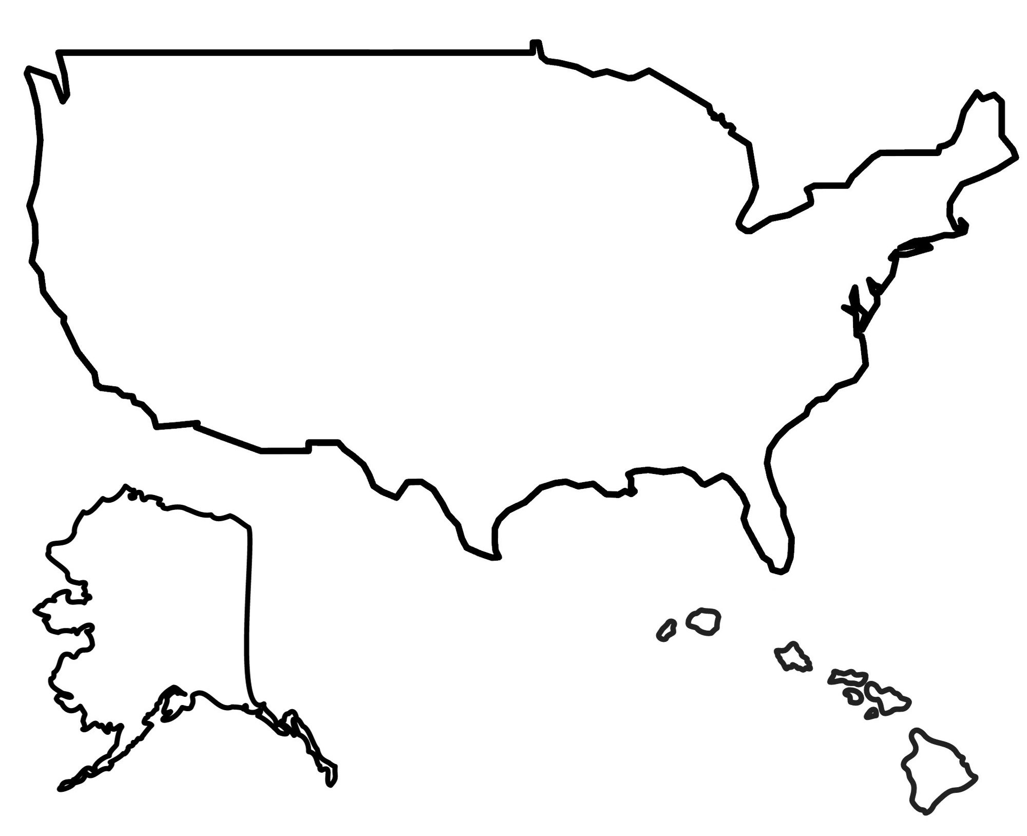 State Outlines: Blank Maps Of The 50 United States - Gis Geography for Printable Outline of United States