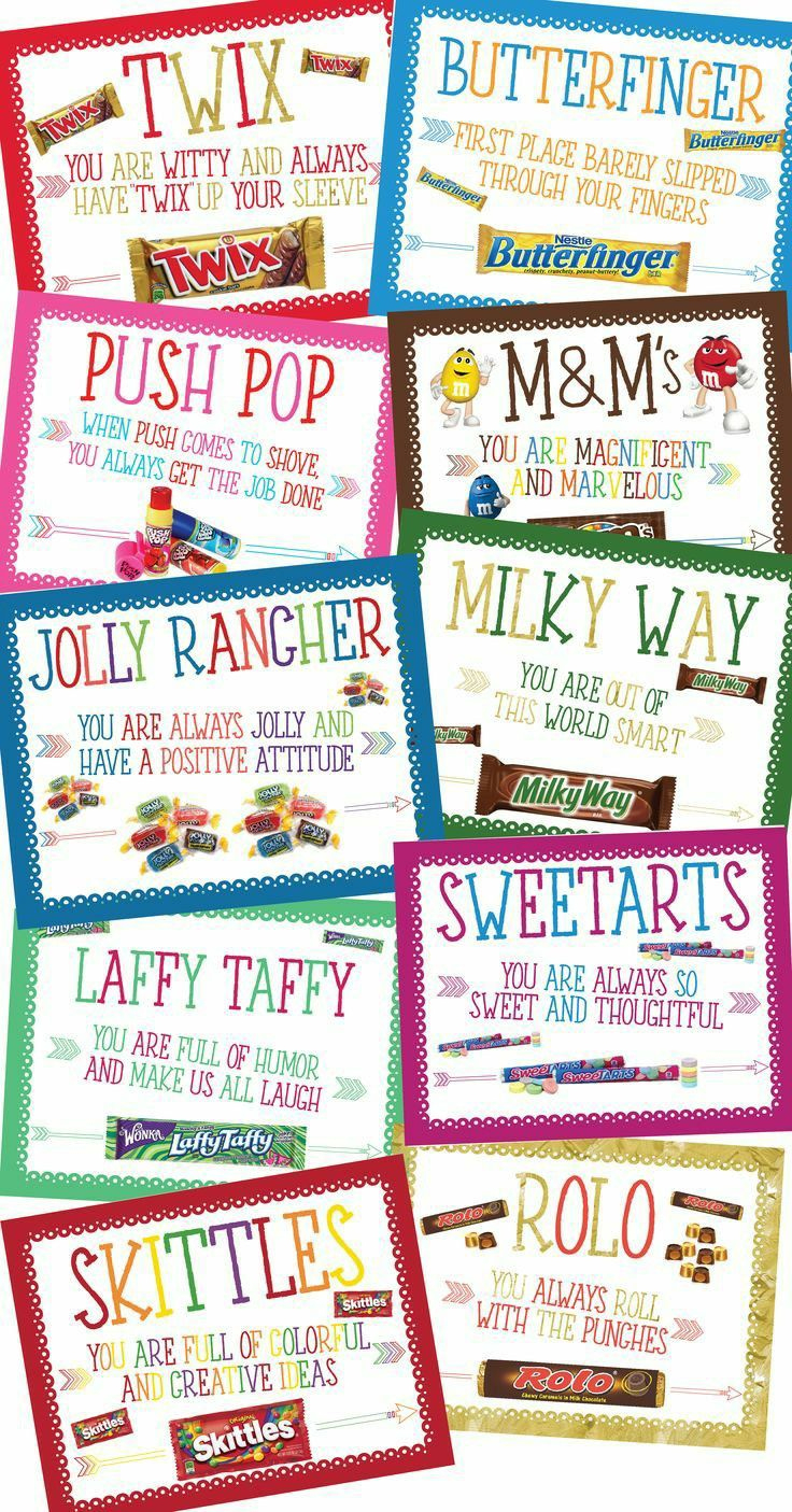 Sweet Candy Bar Sayings For Employee Appreciation Gifts intended for Printable Candy Bar Sayings For Employees