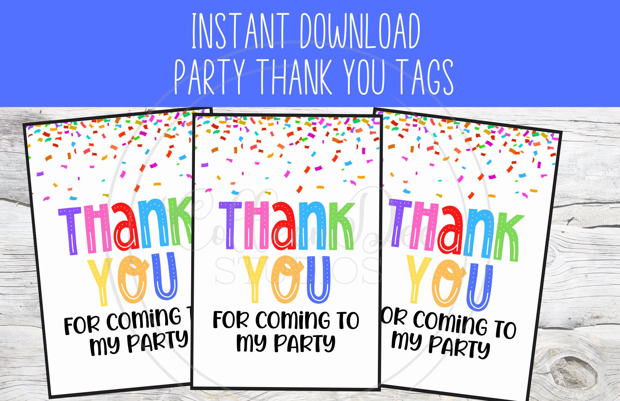 Thank You For Coming To My Party Printable Tag | Thank You Favor intended for Thank You For Coming To My Birthday Party Printable