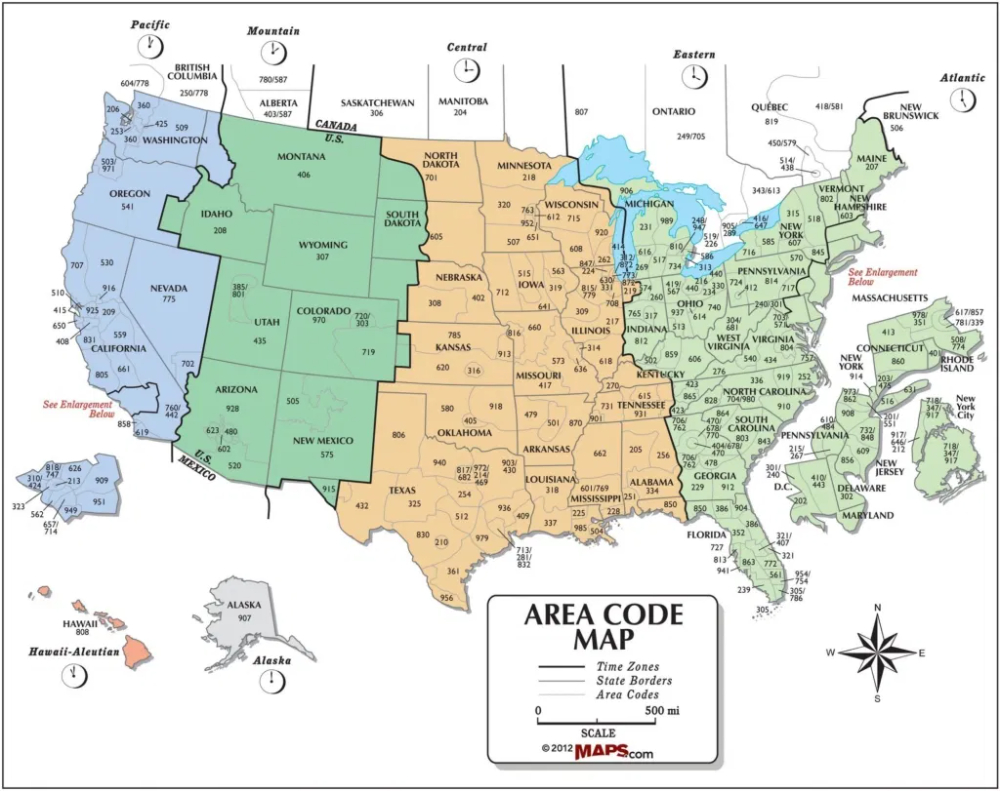 Time Zone Map Of The United States | Large Printable, Colorful in Printable Time Zone Map USA