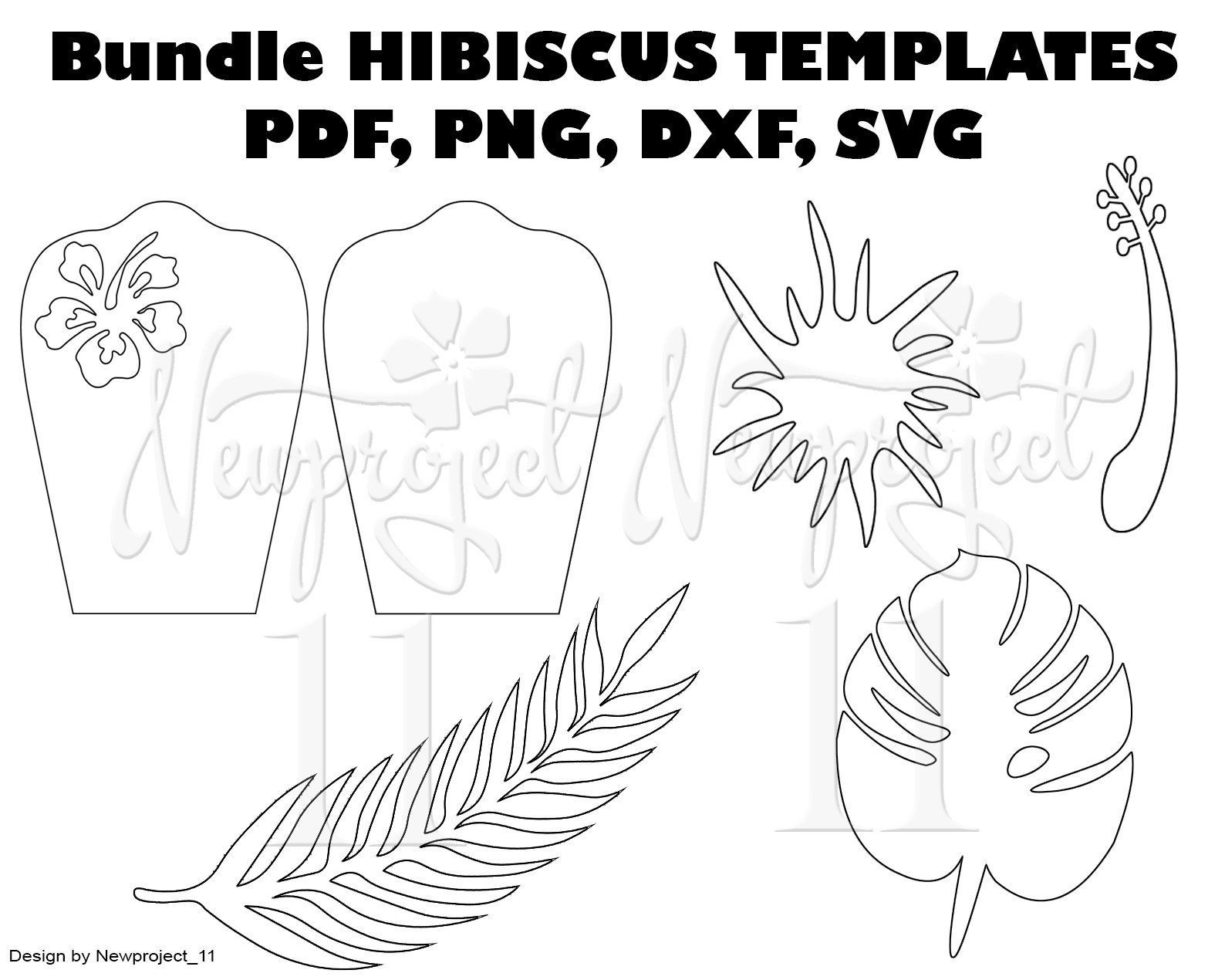 Tissue Paper Flower Petal Template 8Fe within Free Printable Hibiscus Flower Template