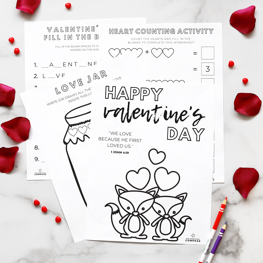 Valentine'S Day Printable Activities For Your Homeschool with Valentine'S Day Printable Activities