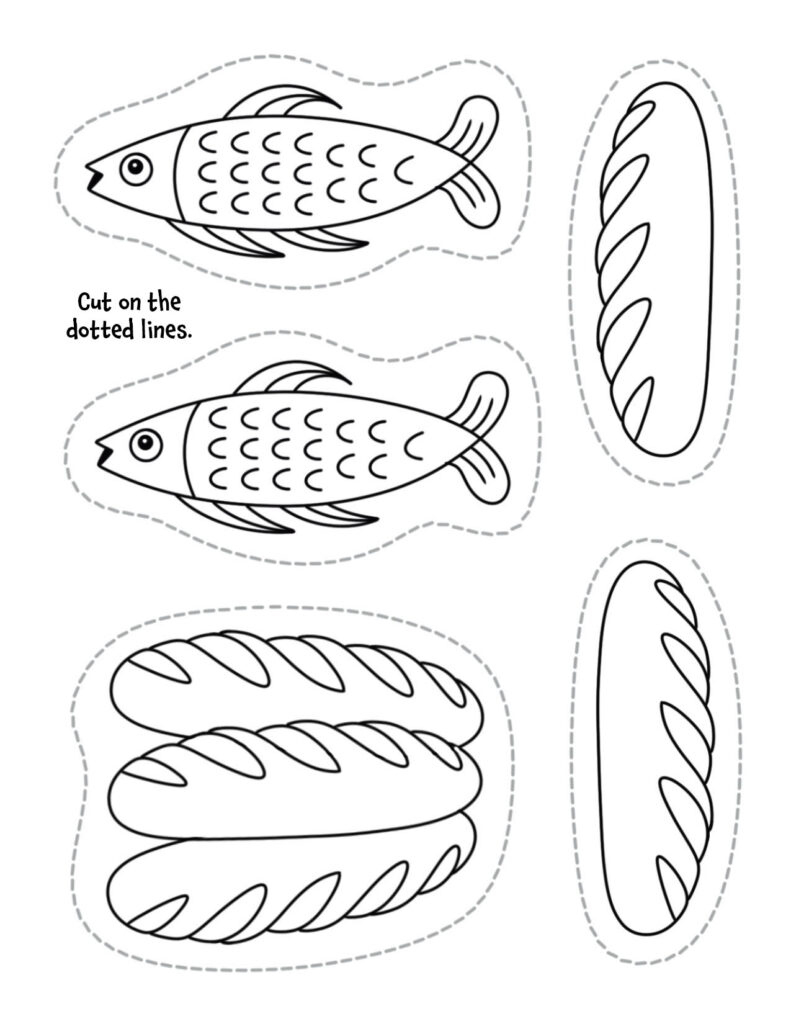 Vbs Loaves & Fishes Craft For Preschool (With Free Cutouts for 5 Loaves And 2 Fish Printable