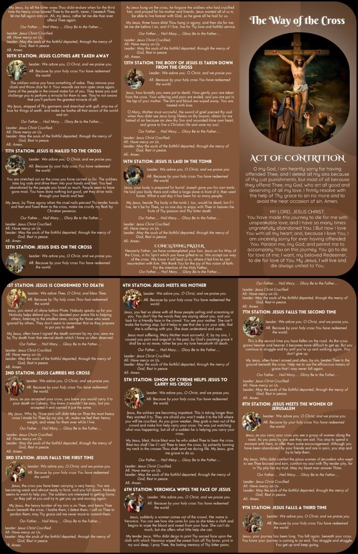 Way Of The Cross Printable Brochure within Printable Way Of The Cross