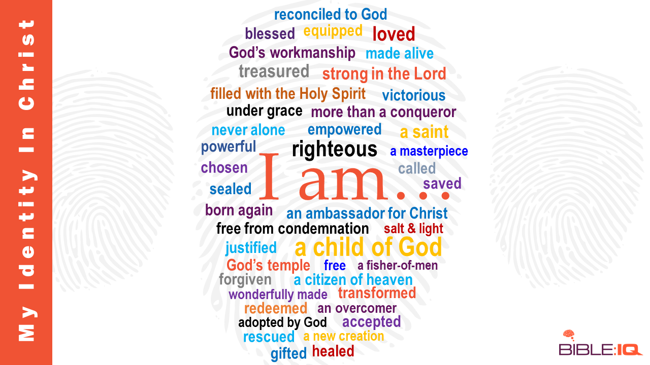 Your Identity In Christ | Bible Iq for My Identity In Christ Free Printable